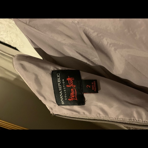 Size 4 silver sequinned L’wren Scott for Banana Republic dress. - Picture 5 of 5